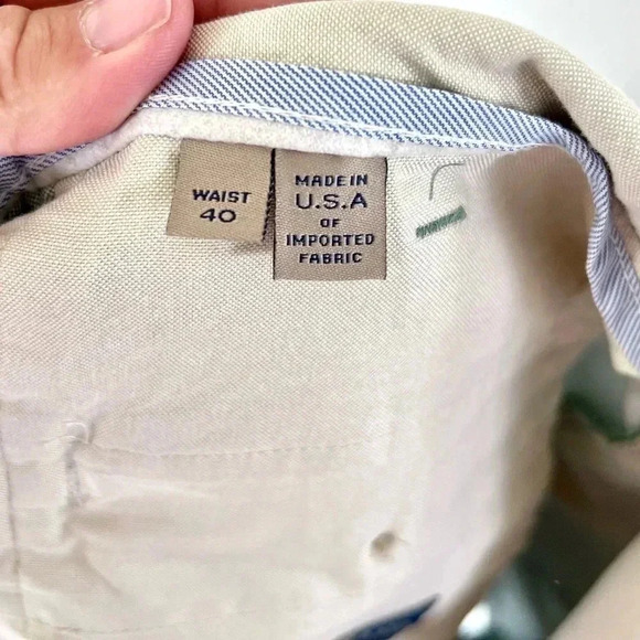 Bill's Khakis Parker Short Classic Fit Summer Oxford Kelly Green Size 40 NWT - Picture 8 of 9